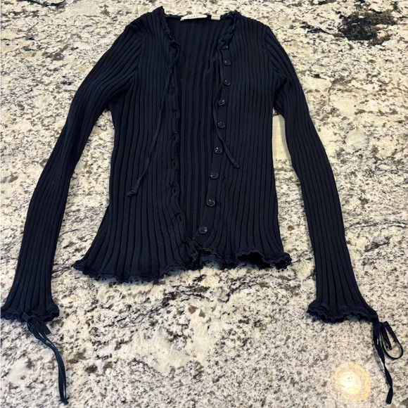 DOEN Demi Cardigan/ Navy/ S Merino wool - Picture 4 of 9